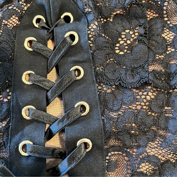 NWT We Are HAH Top 2 Bottom Black Lace Convertible Cami XS - Picture 12 of 13